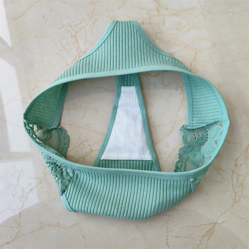 3Pcs/Set Women Thread Cotton Lace Thong Panties Pack Sports Ladies Seamless G Strings Cozy Lingerie Tanga Panty Viralgem Store