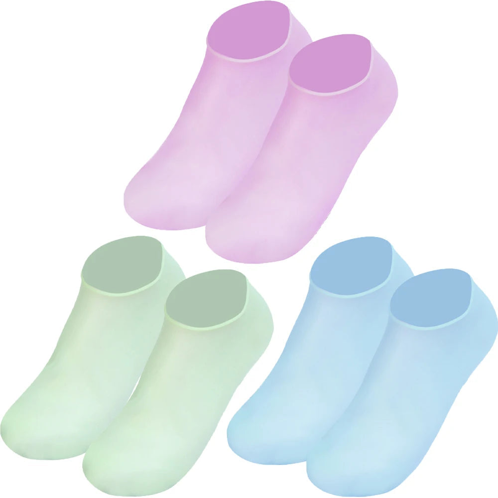 1/3pairs Silicone Moisturizing Foot Socks Anti Cracking Dry Dead Skin Foot Spa Tools Reusable Gel Stocking Protective Feet Cover Viralgem Store