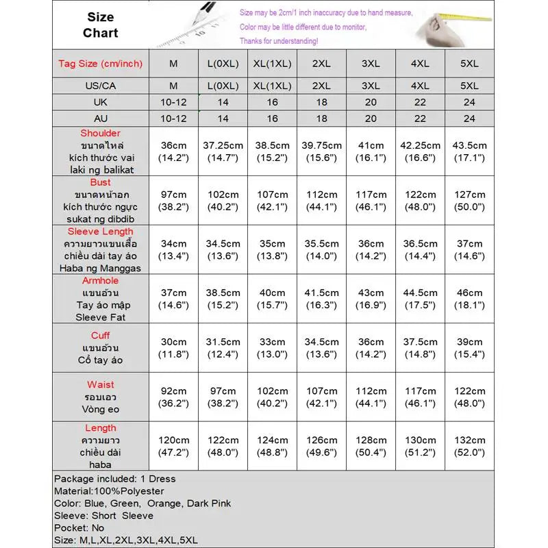 VONDA Plus Size 5XL Elegant Satin Summer Midi Dress 2024 Women Short Sleeve Vestidos Casual Belted Loose Solid Color Long Robe