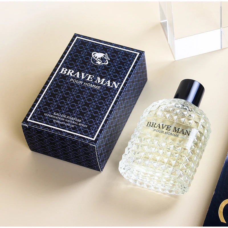 100ML Brave Man Wolf Smoke Perfume Charming Cologne Long-Lasting Fragrance Tender Woody Scent Floral Oriental Note Eau De Parfum