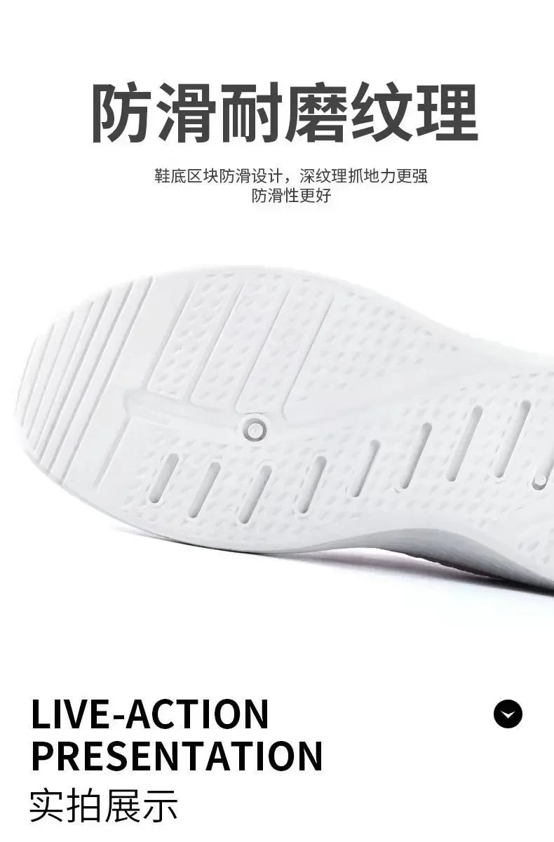 Trendy Shoes New Fly-Knit Sneakers Spring and Summer Soft Bottom Casual Mom Shoes Mesh Low-Top Running Student Shoes