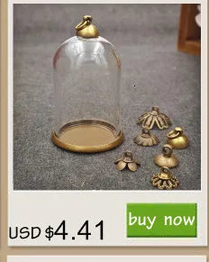 10pieces Double Hole 10-20mm Color Glass Ball Globe Beads Hollow Glass Bottle Vial Jewelry Making Accessories Findings Viralgem Store