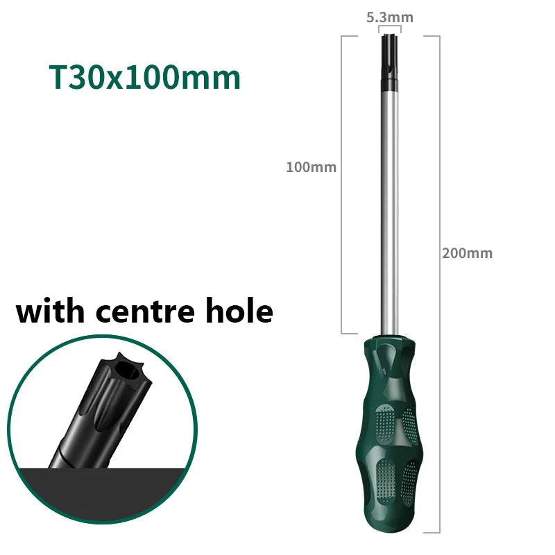 Torx Magnetic Screwdriver T6,T8,T10,T15,T20,T25,T27,T30,T40 Screwdrivers Hand Tool Torx Security Screw Driver Viralgem Store