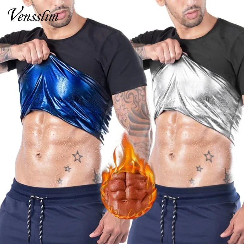 Vensslim Men’s Sauna Suit Sweat Heat Trapping Workout Fat Burner Vest Slimming Body Shaper Tank Top Waist Trainer Fitness Corset Viralgem Store