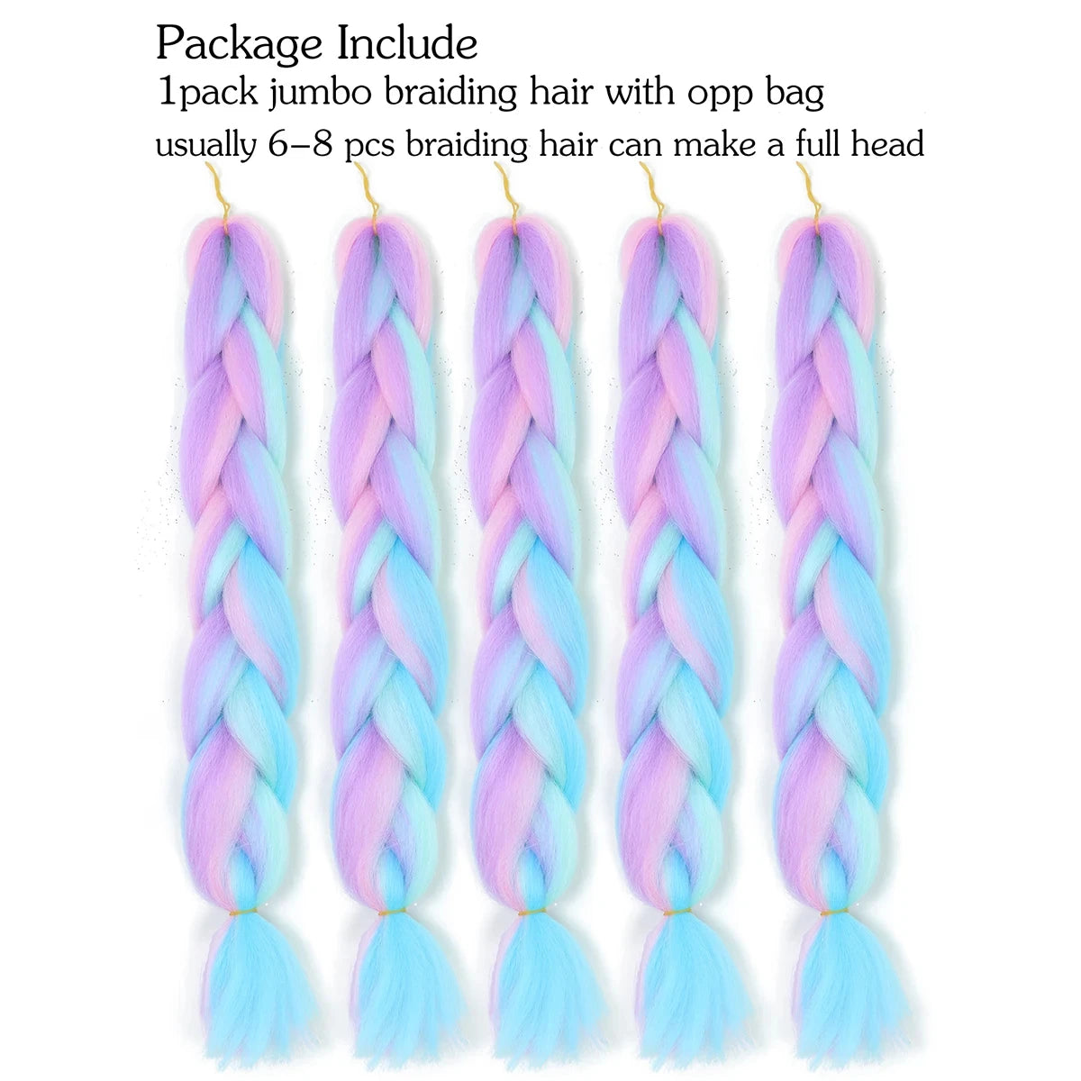 24" Synthetic Yaki Braids Hair kanekalon Ombre Braiding Hair Jumbo Braid Hair Extension For Women Hundreds of colors DIY Hair