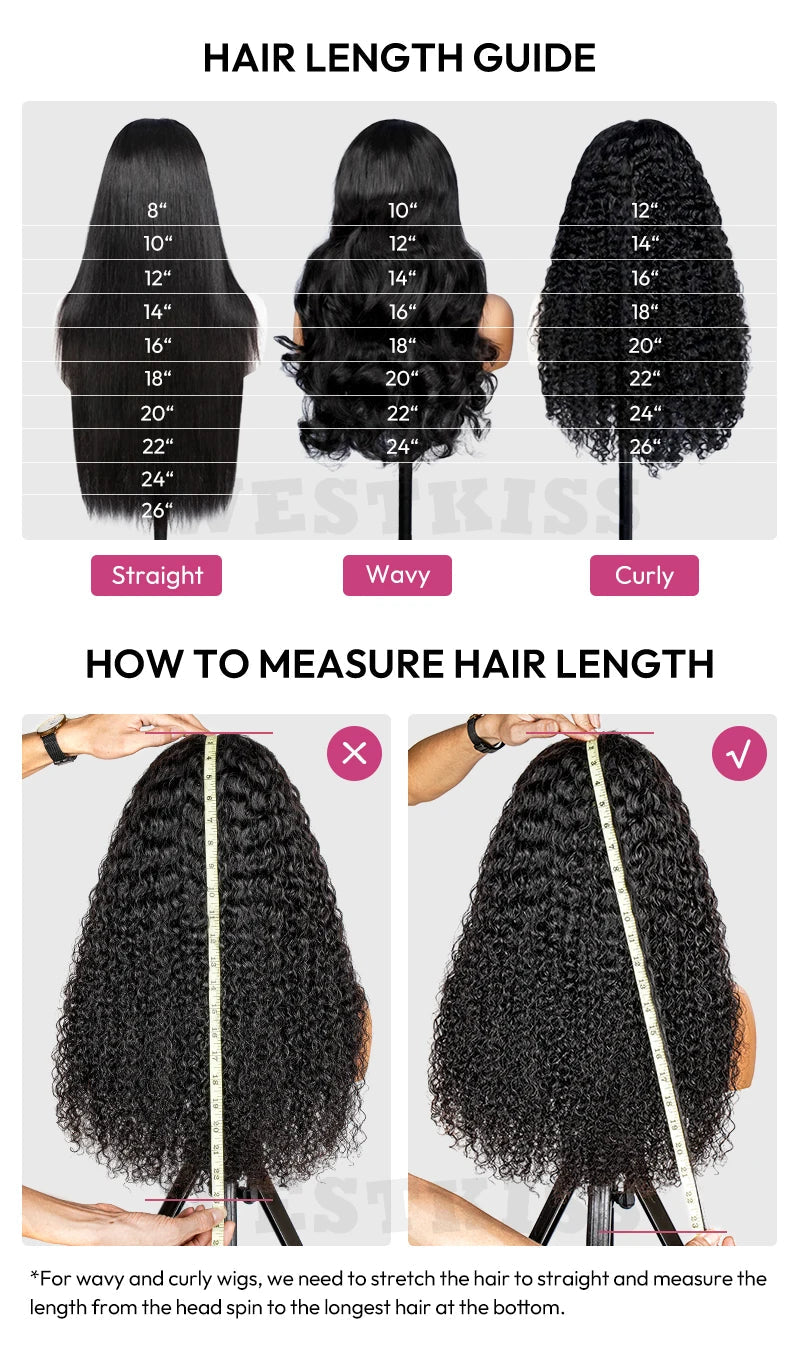 WestKiss Side Part Glueless Layered Cut Human Hair Wig RTG Body Wave 6x8 Lace Closure Wig Pre Plucked Pre Cut Pre Bleached Viralgem Store