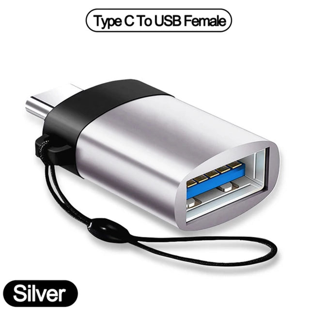 1/2PC Type C To USB 3.0 OTG Adapter USB C Male To USB Female Converter For Laptop Macbook Samsung Xiaomi USB C OTG Connector