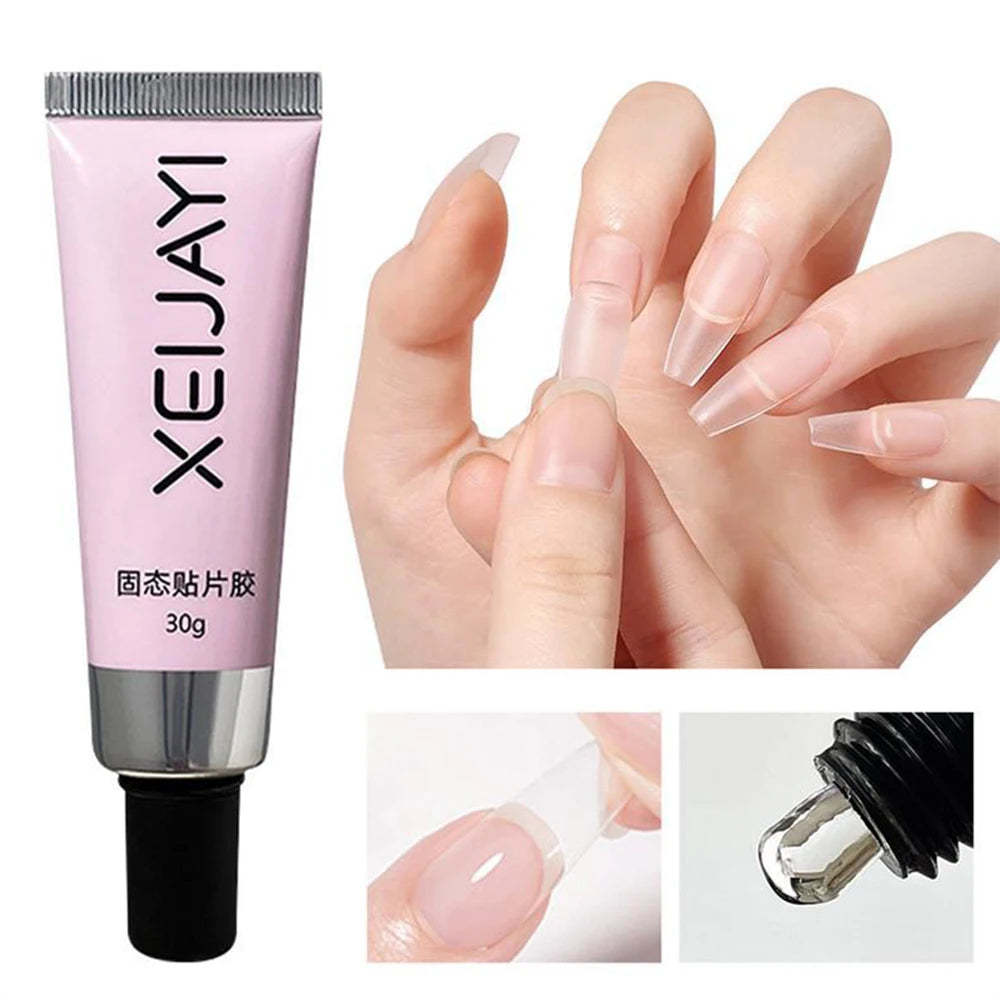 Strong Adhesive Nail Glue For Press On False Nail Tips Acrylic Fake Nails Long-lasting Transparent Nail Rhinestone Glue