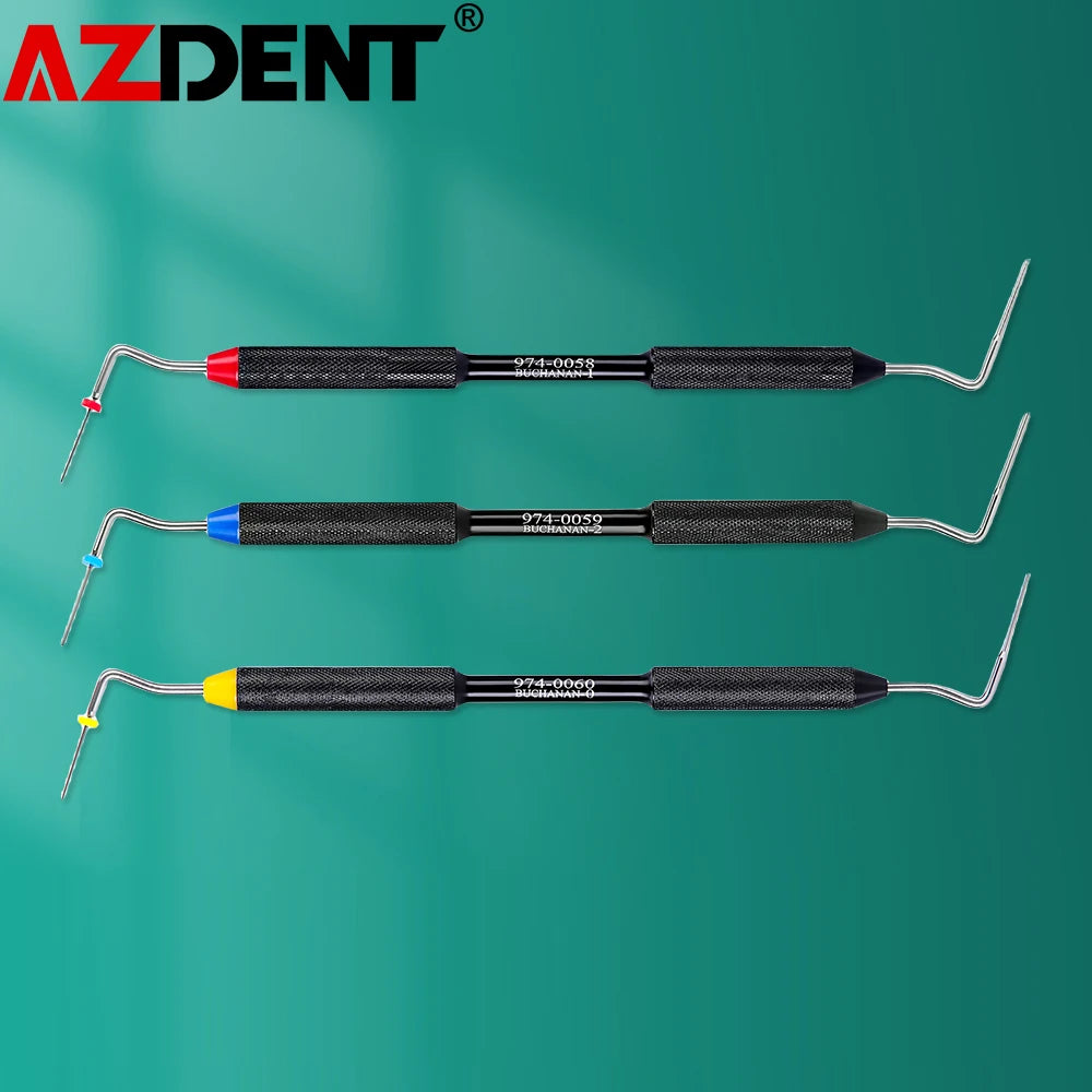 1Pcs AZDENT Dental Endo Buchanan Hand Plugger Fill Instrument NITI Tip #0 #1 #2 Endodontic Dentist Dentistry Tools