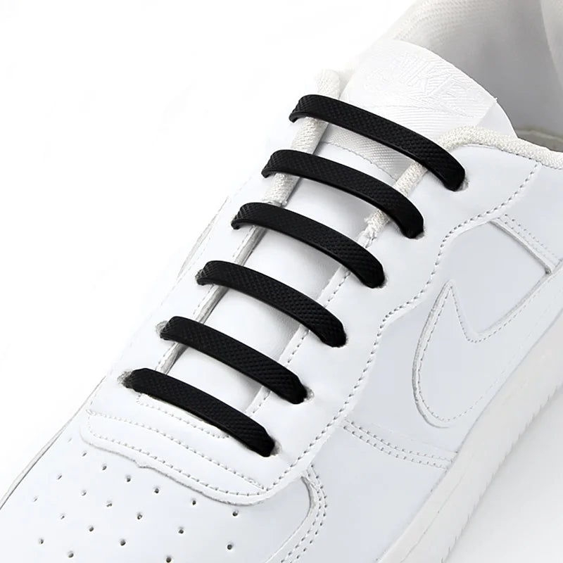 2024 New Silicone Elastic Shoelaces Fashion Unisex Athletic No Tie Shoe Lace All Sneakers Color Shoelaces for Kids and Adults