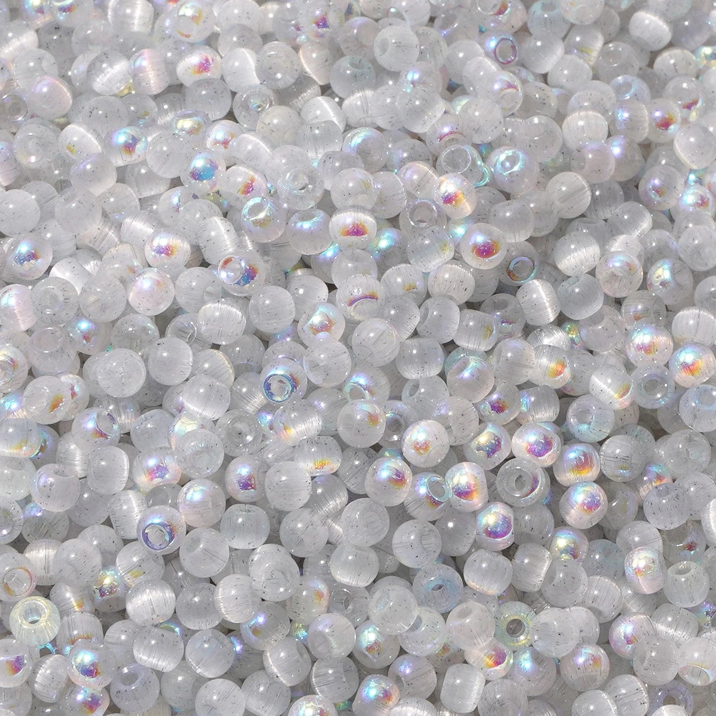 150 Cat Eye Glass Beads 4mm In Various Colors (blue, pink, yellow, green) For DIY Jewelry Making, Necklace Handicrafts, Bead Emb