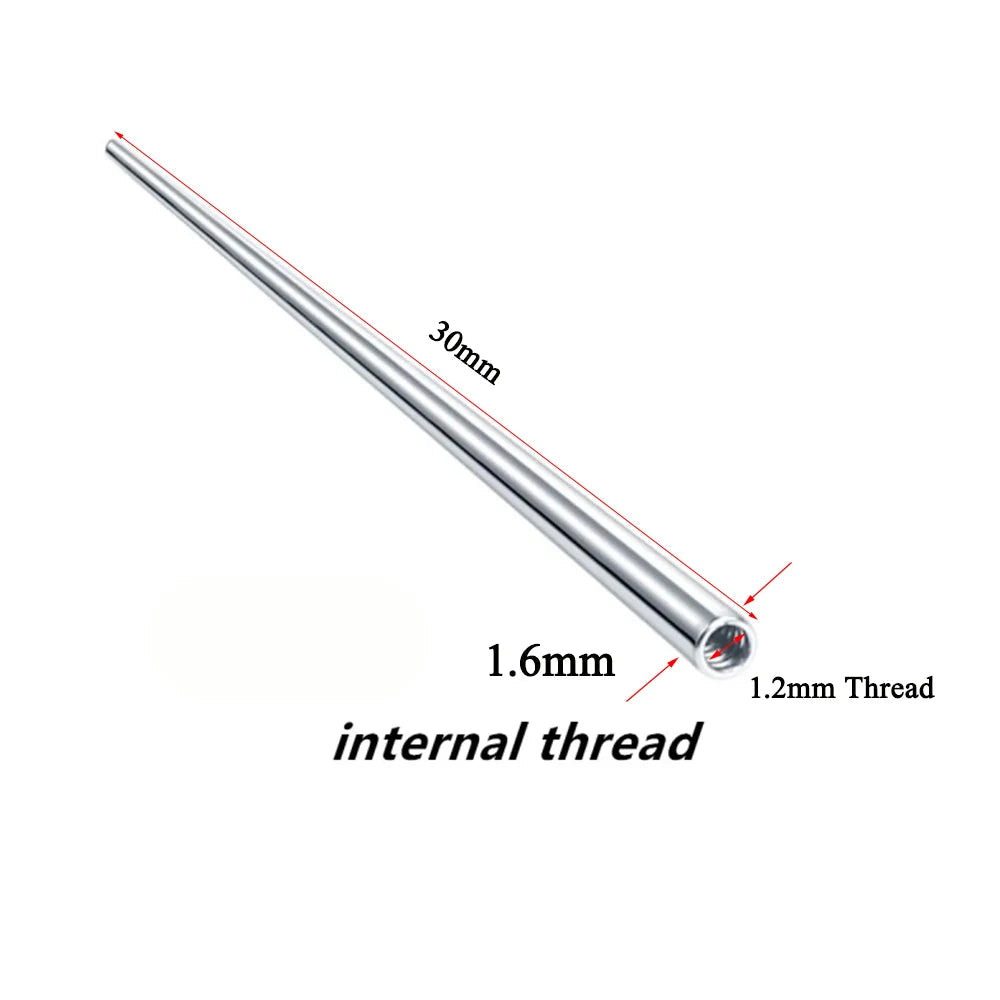 Surgical Steel 14/16/18G Insertion Taper Easy For Thread Threadless Piercing Earrings Jewelry Wear Easy Tool Viralgem Store