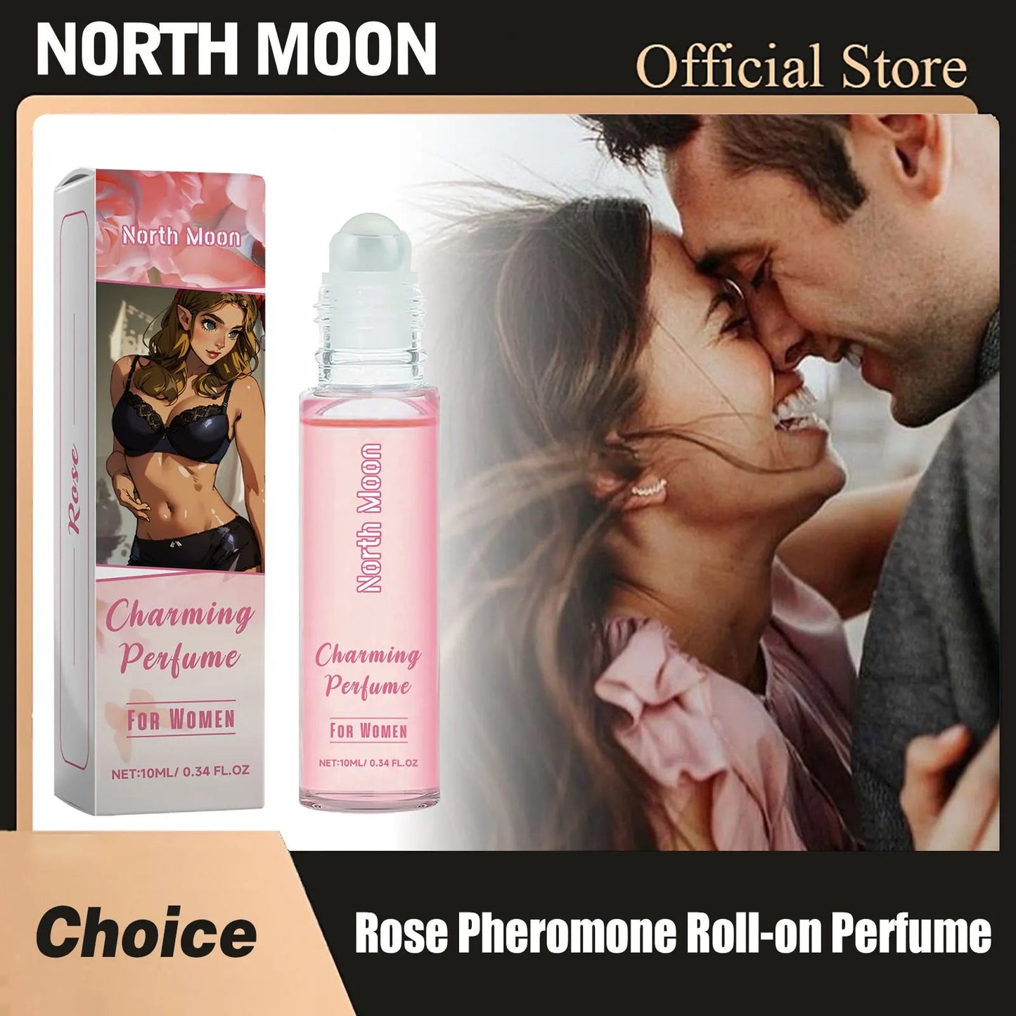 Women Pheromone Roll-On Perfume Increase Charming Floral Scent Lasting Fragrance Keep Freshing Romantic Dating Rose Light Perfum Viralgem Store