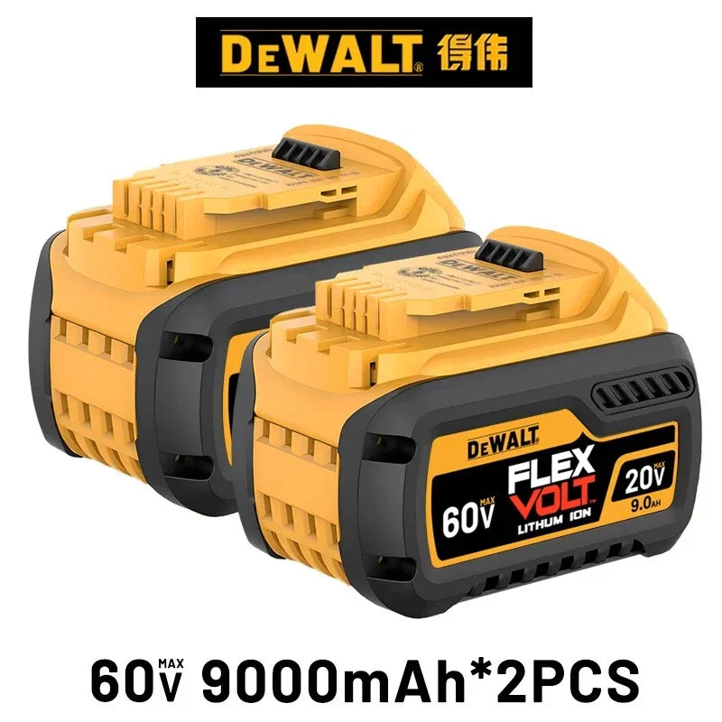 100% Original DEWALT 🔋 20V/60V MAX XR Rechargeable Tool Battery 6Ah/9Ah Compatible with DCB200 Series for Dewalt Tools 👍 Viralgem Store