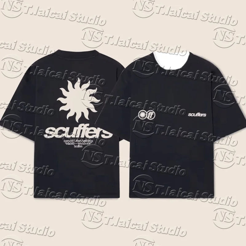 SUMMER European Trendy New Listint Women's T-shirt Scuffers Men Tshirt Surf Vacation Luxury Tee Oversized Women's Clothing MOTO Viralgem Store