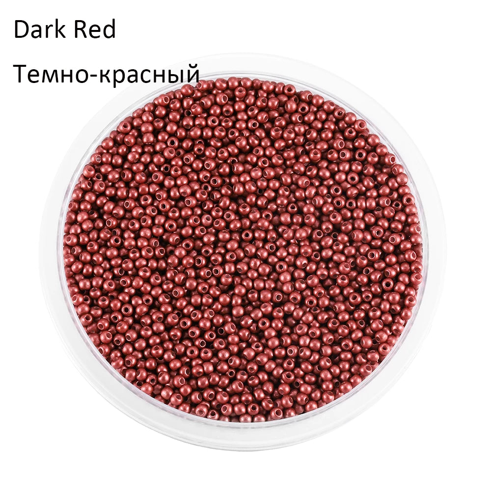 2mm Charm Glass beads Czech Glass Seed Beads Small Round Loose Bead For DIY Jewelry Making Earrings Bracelet