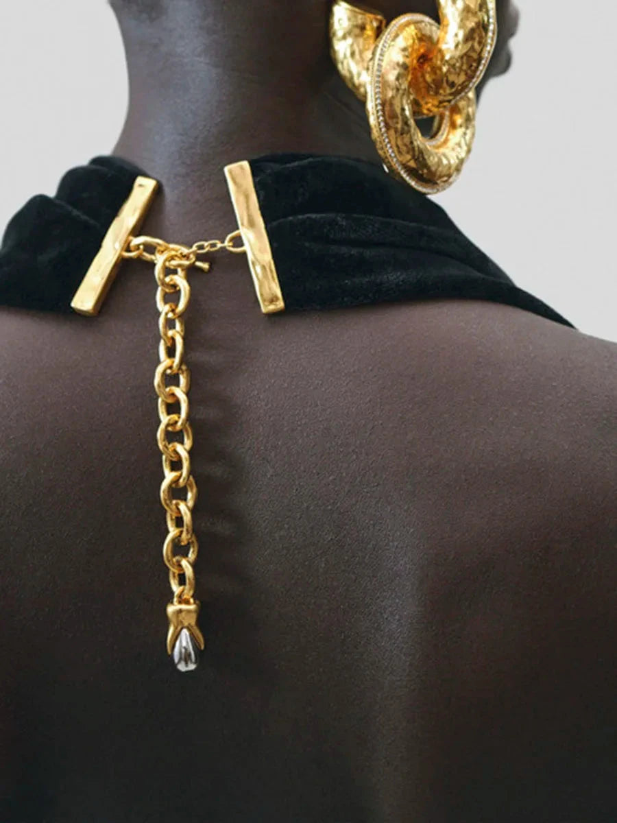 TWOTWINSTYLE Black Slimming Spliced Sequined Fashion Jumpsuits for Women Halter Sleeveless Backless High Waist Jumpsuit Female Viralgem Store