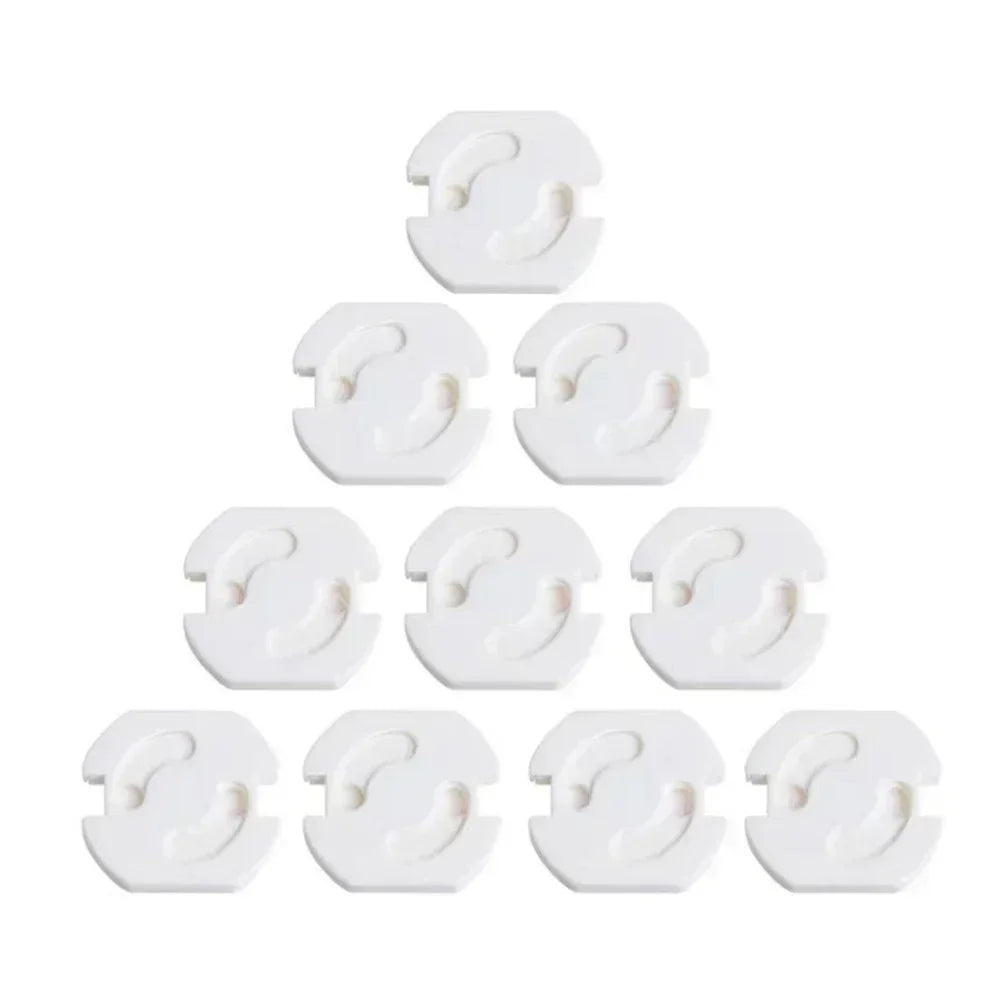 1/10pcs  Baby Safety Child Electric Socket Outlet Plug Protection Security Two Phase Safe Lock Cover Kids Sockets Cover Plugs Viralgem Store