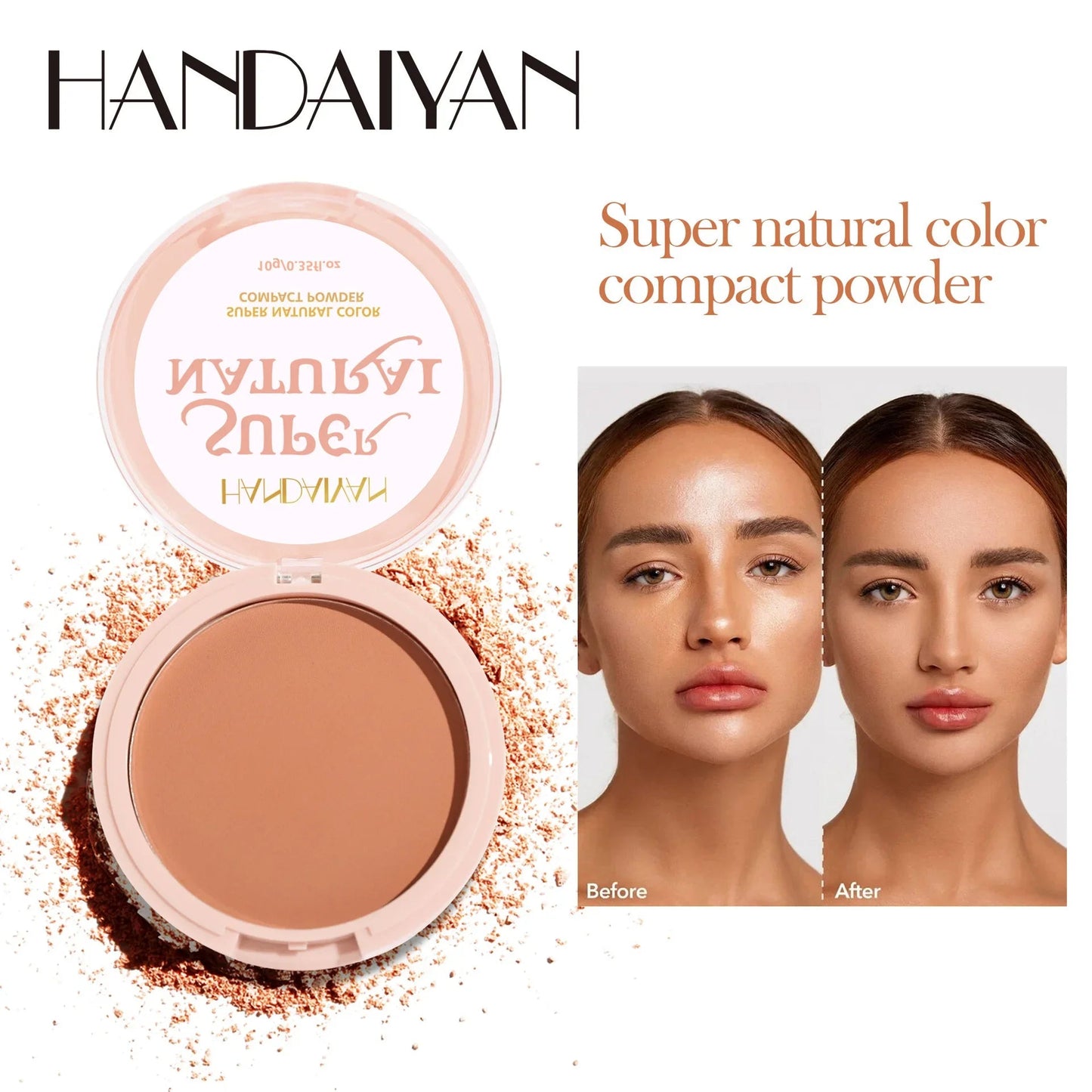 8 Color Matte Face Pressed Powder 24 Hours Oil Control Natural Setting Powder Foundation Full Coverage Waterproof Lasting Makeup Viralgem Store
