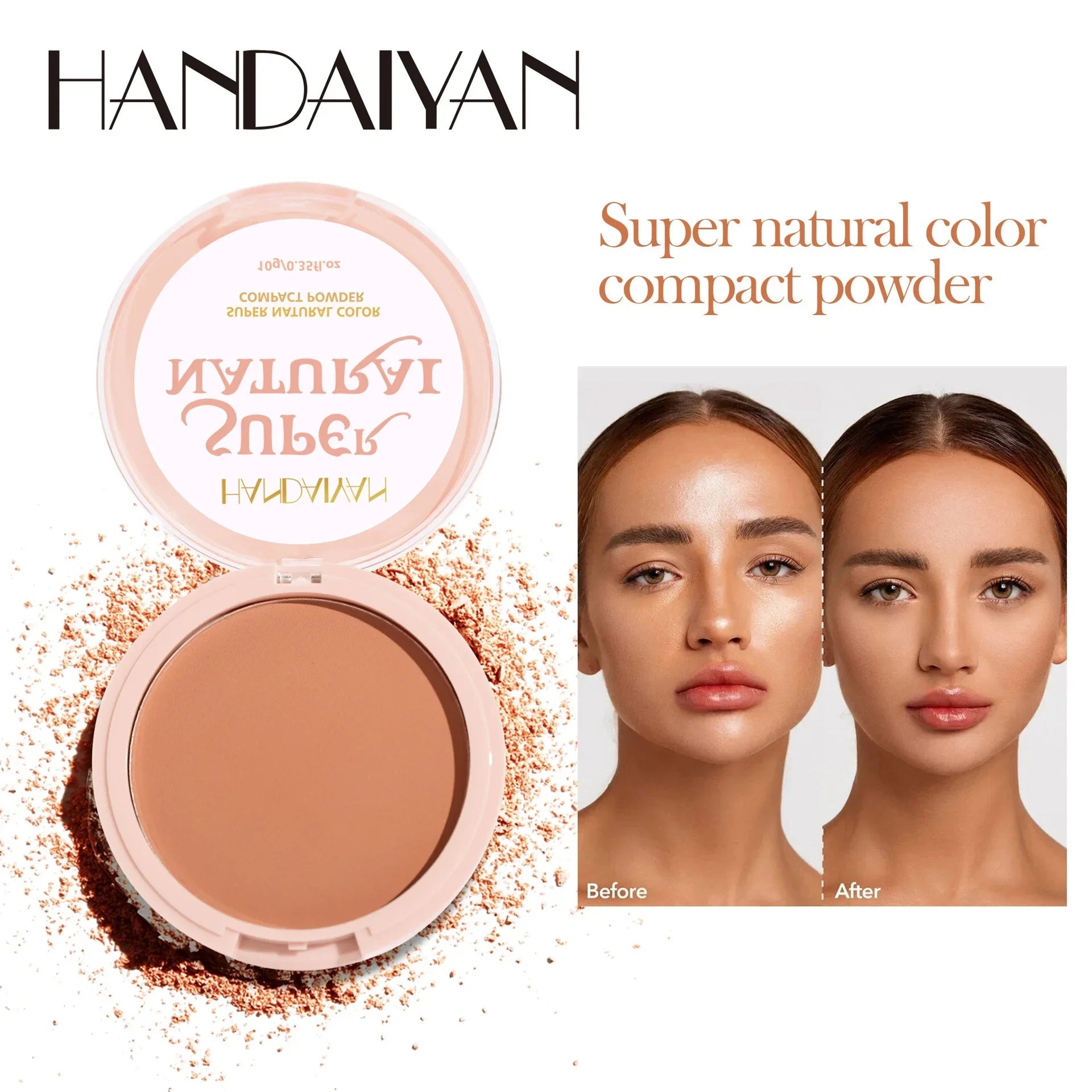 8 Color Matte Face Pressed Powder 24 Hours Oil Control Natural Setting Powder Foundation Full Coverage Waterproof Lasting Makeup Viralgem Store