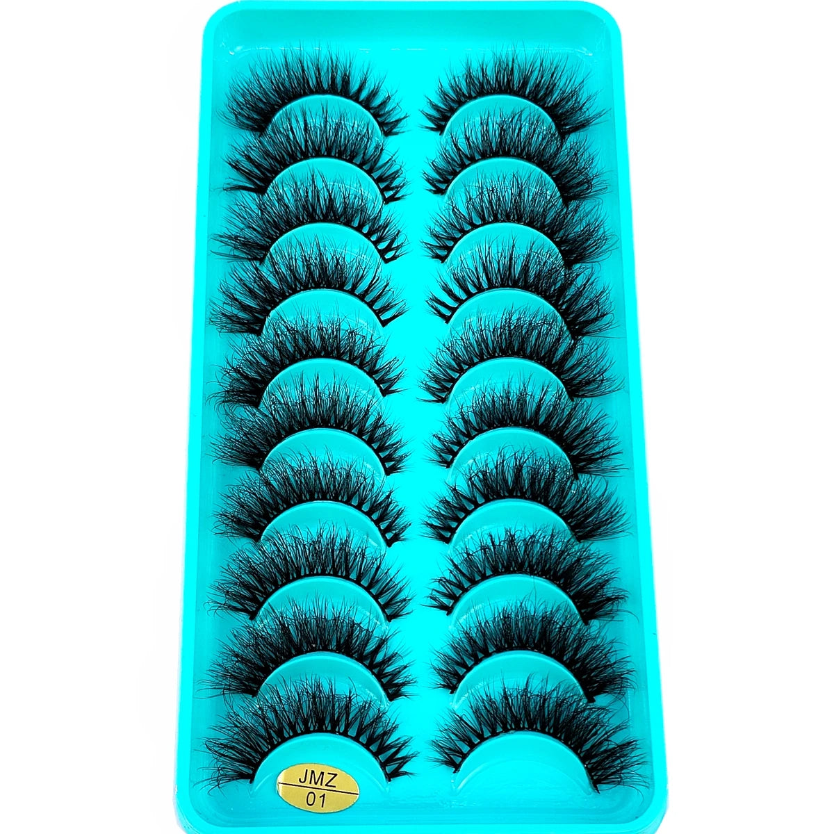 10 Pairs 3D Faux Mink Lashes Fluffy Soft Beauty Wispy Natural Short False Eyelashes Curly lashes Makeup Classic Thick eyelashes