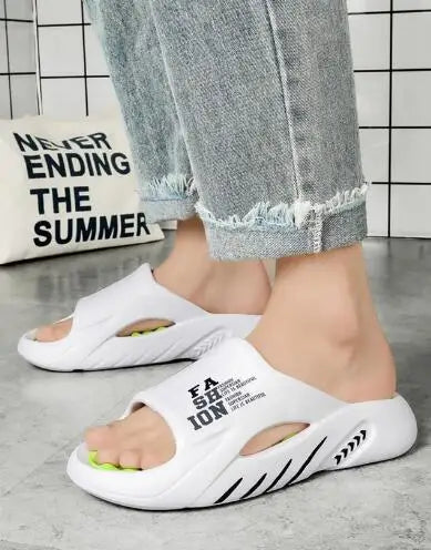 2023 NEW Men's Slippers Massage Slip-on Platform Slippers for Men Fashion Outdoor Beach Anti-slip Flip-Flops Man's Sandals 38-45