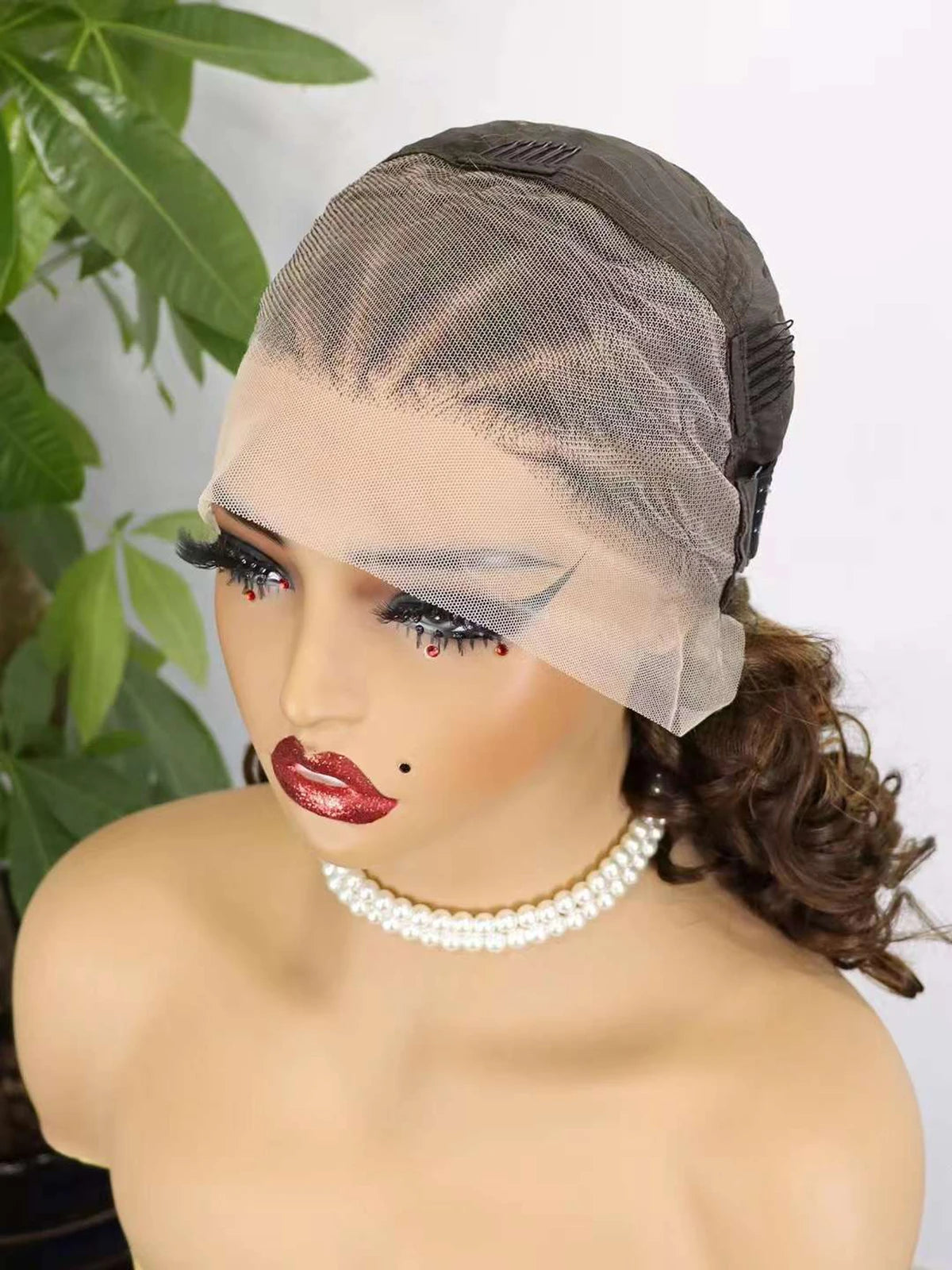 4T30T4 Color  Loose Wave Remy Human Hair Wigs 250% Density 13x4 Lace Frontal Cornrow Braided Wig SLoose Fumi Lace Braid Wig