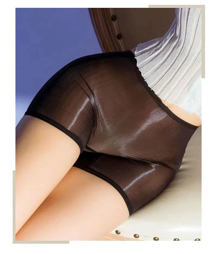 Transparent Boxers for Women See Through Female Briefs Sexy Ultra-Thin Panties Oil Shine Lingerie Intimates Smooth Underpants Viralgem Store