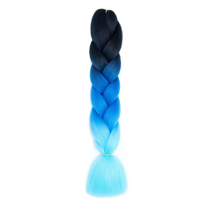 WIGSIN 24Inch Synthetic Long Straight Jumbo Braiding Hair Extension DIY Box Twist Crochet Hairpiece for Women Viralgem Store