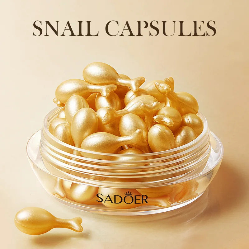 30pcs SADOER Rose Sanil Face Serum Capsule Facial Moisturizing Brightening Firming Facial Essence Beauty Face Skin Care Products