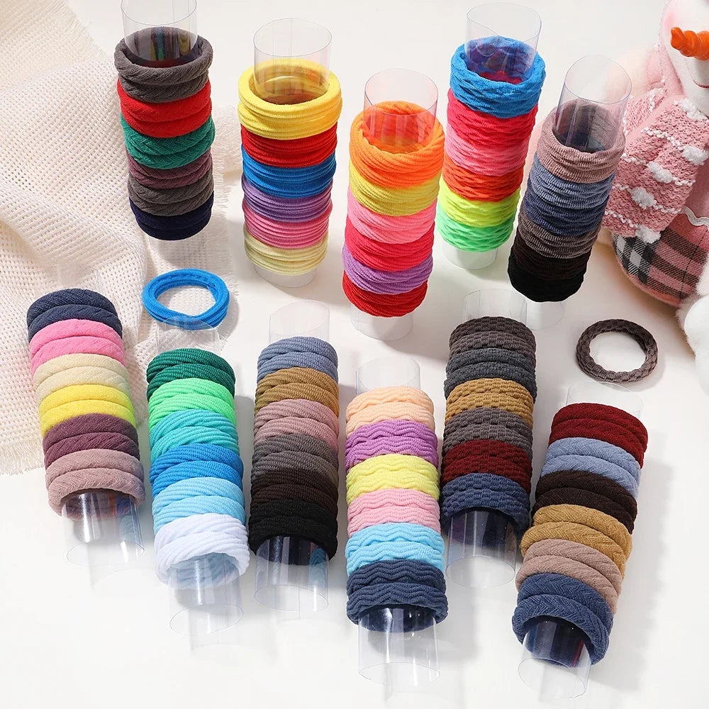 12PCS Women Girls Simple Basic Elastic Hair Bands Ties Scrunchie Ponytail Holder Rubber Bands Fashion Headband Hair Accessories Viralgem Store