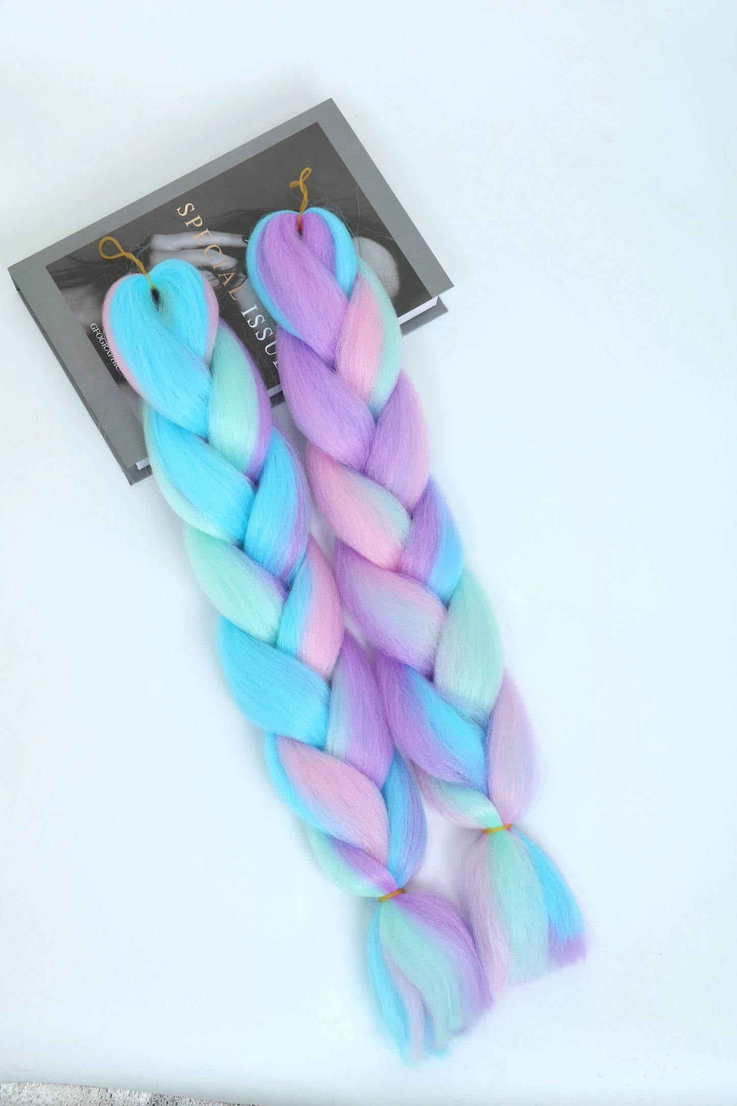 24" Synthetic Yaki Braids Hair kanekalon Ombre Braiding Hair Jumbo Braid Hair Extension For Women Hundreds of colors DIY Hair