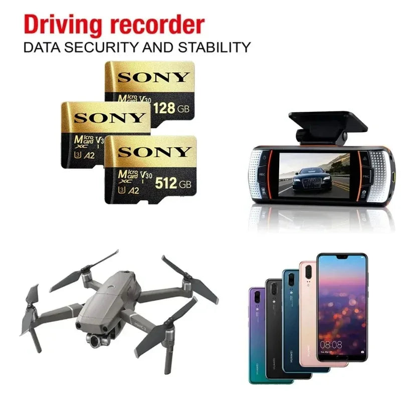SONY Micro SD TF Card Mini 1TB Memory Card Class 128GB 256GB High Speed Cartao De Memoria Flash Memory TF Mecard C10 For Xiao Mi Viralgem Store