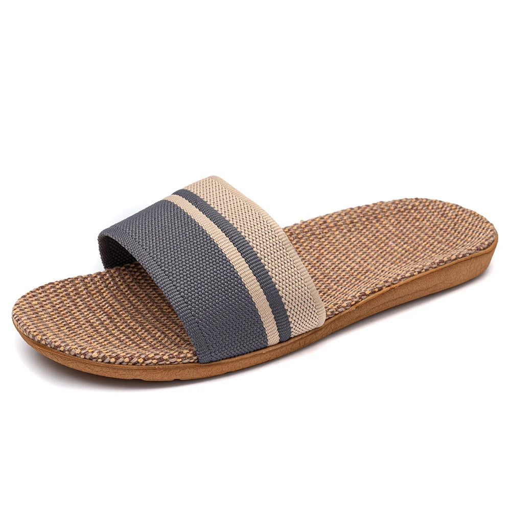 36-45 Plus Size Women'S Slippers Flat Sandals Linen Lightweight Casual Summer Slippers Women Viralgem Store