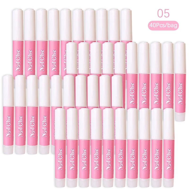 Super Strong Nail Glue Set For False Nail Tips Acrylic Nails Press On Fake Nails Art Decoration Long Lasting Adhesion Gel