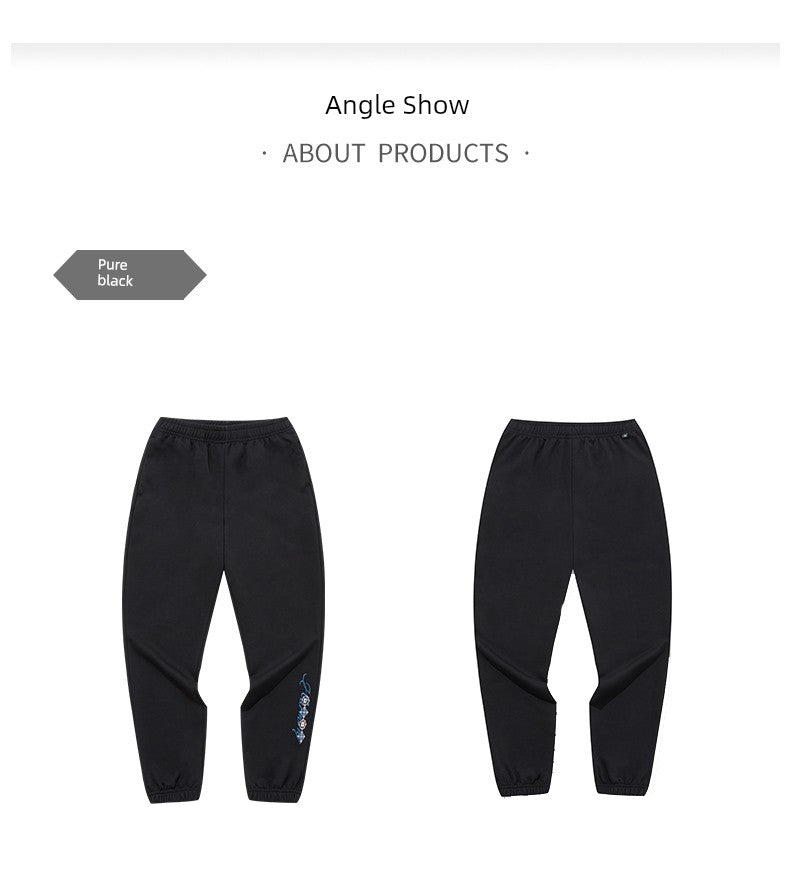 361 Degrees Sports Women's Pants Knitting New New Autumn Official Authentic Products Drawstring Casual Cropped Pants for Women Pants