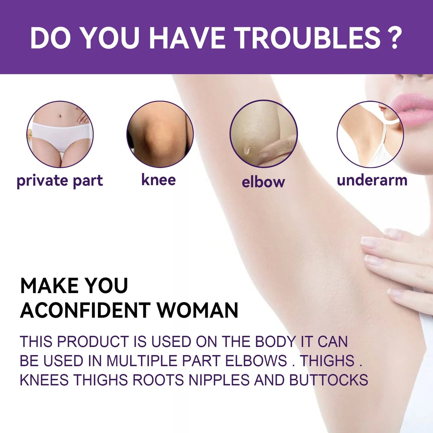 Whitening Cream Private Parts Underarm Bleaching Serum Whiten Butt Knee Brighten Intimate Parts Dark Remove Melanin Viralgem Store