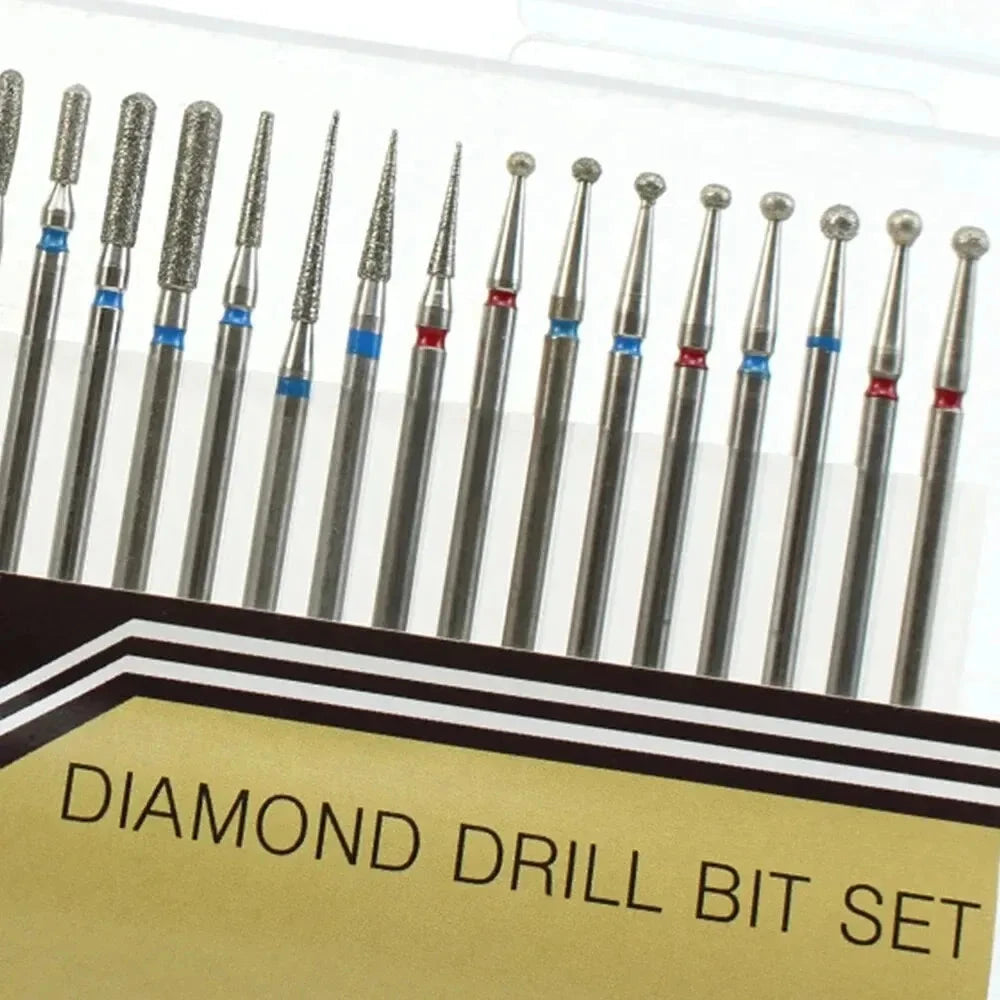 30pcs/Set Diamond Burrs Nail Dill Bit Milling Cutter for Manicure Grinding Bits Nail Art Tools Accessories Viralgem Store