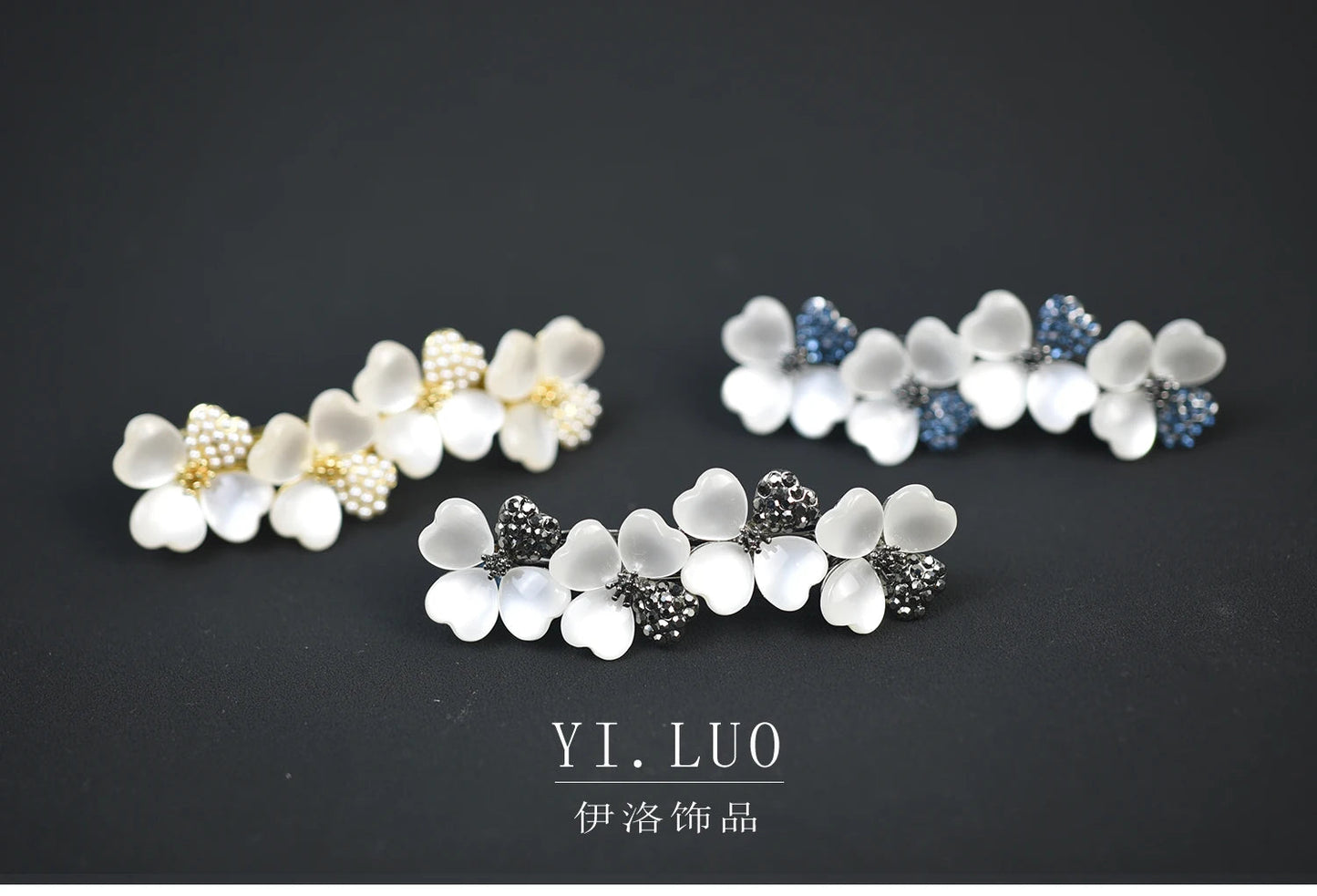 Women Headwear Small Size Rhinestone Hair Clip Flower Hair Barrette Fashion Cute Hair Accessories For Women Viralgem Store