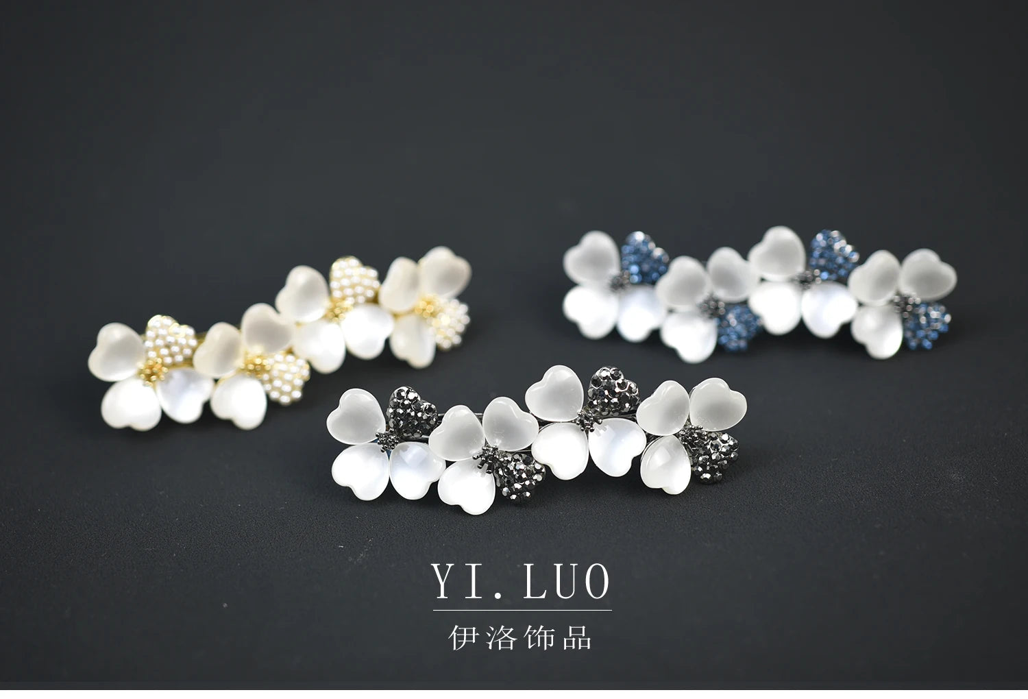 Women Headwear Small Size Rhinestone Hair Clip Flower Hair Barrette Fashion Cute Hair Accessories For Women Viralgem Store