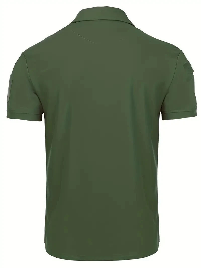 Tactical Military T-shirt Outdoor Breathable Army Combat T Shirt Quick Dry Hunting Camping Hiking Fishing Lapel Polos Tee Tops Viralgem Store