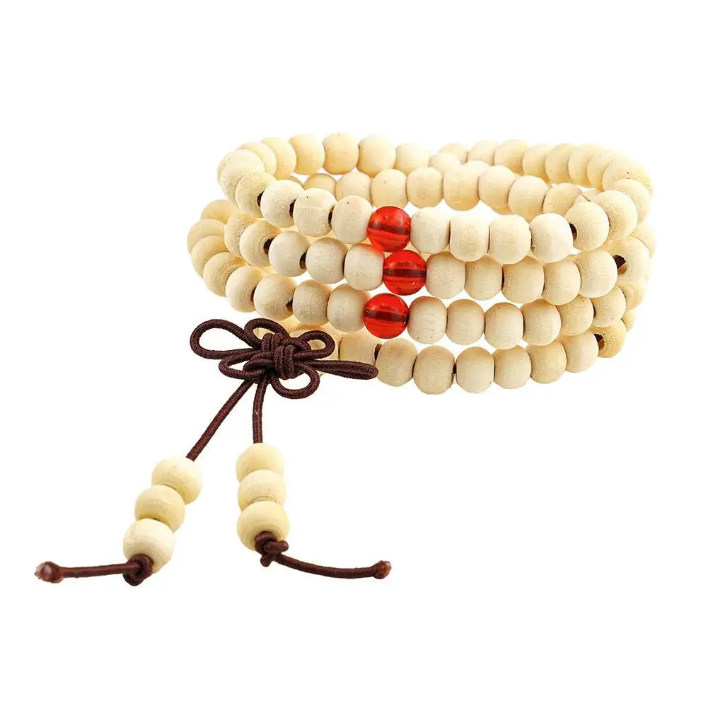 6mm Natural Sandalwood Buddhist Beads Bracelets 108 Men Meditation Wood Buddha layer Bracelet Bangles Prayer Beads Women Be I6Y0