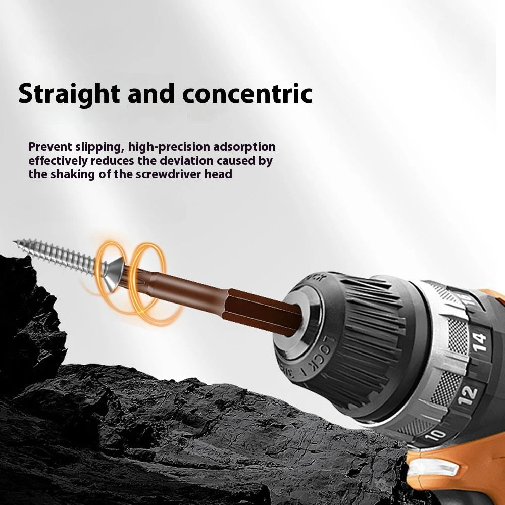 25mm 50mm 1/4 Screwdriver Bits Set S2 Steel Closs Phillips Slotted Hexagonal Solid Hollow Torx for Ratchet Wrench Hand Tools Viralgem Store