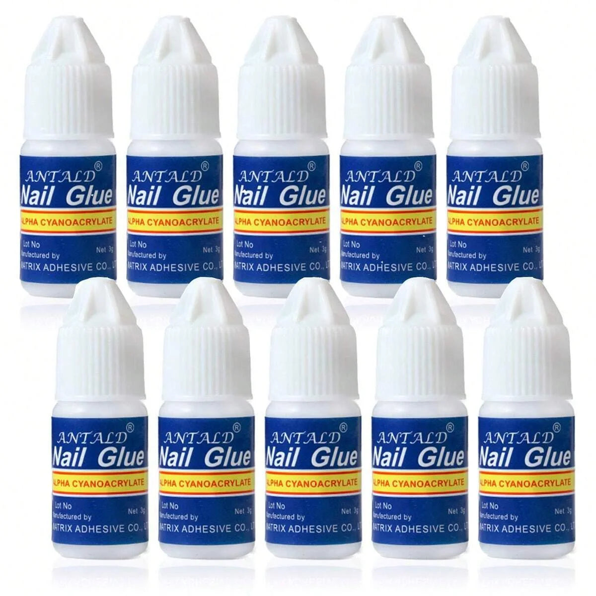 5pcs*3g Strong Adhesive Nail Glue -Fast Drying Nail Bond Glue for Acrylic False Nail Tips Gem Rhinestone Jewelry Sticky Glue Gel Viralgem Store