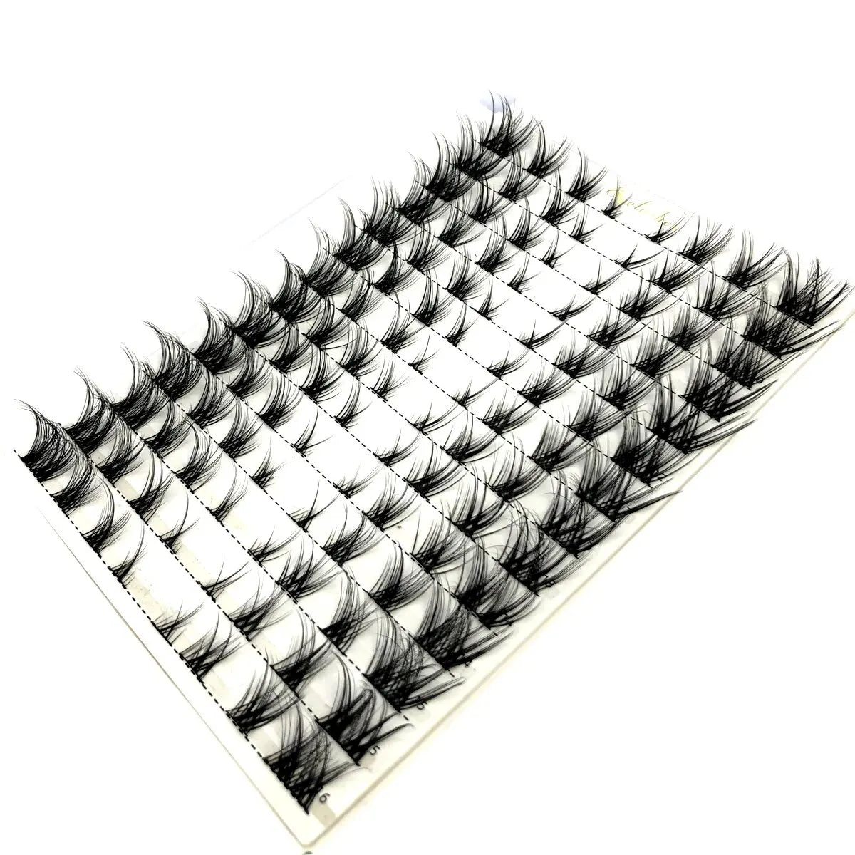 14rows Individual 3D Fluffy False Eyelashes Single Cluster Eyelash Extension Segmented Natural Mink Fox Eye Effect Makeup Lashes