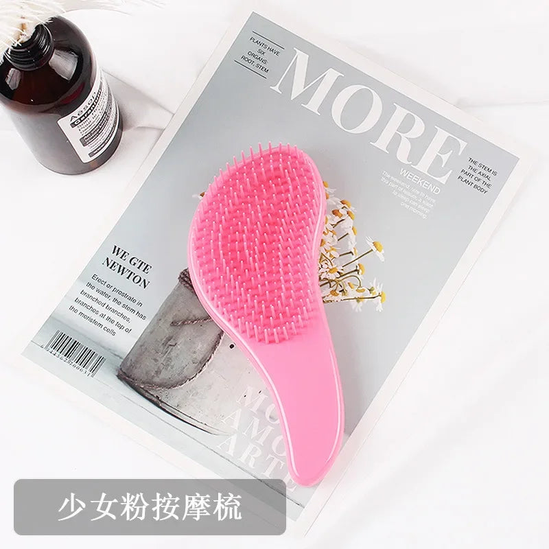 1pc Magic Detangling Comb Anti-static Massage Hair Brush Tangle Detangle Air Cushion Hair Brush Salon Barber Hair Styling Tools