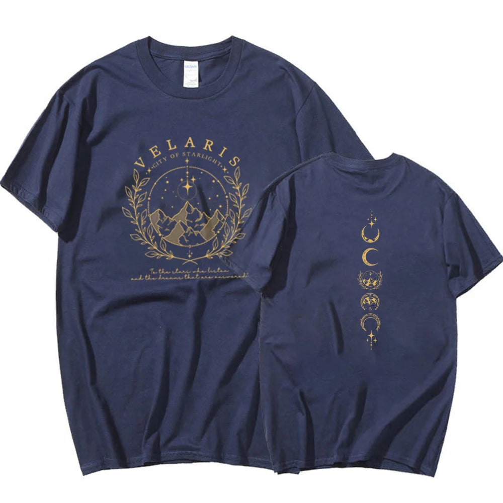 Velaris Shirt  Velaris City of Starlight Shirt The Night Court Shirts SJM Merch ACOTAR Tees Unisex Trendy Harajuku Casual Tops