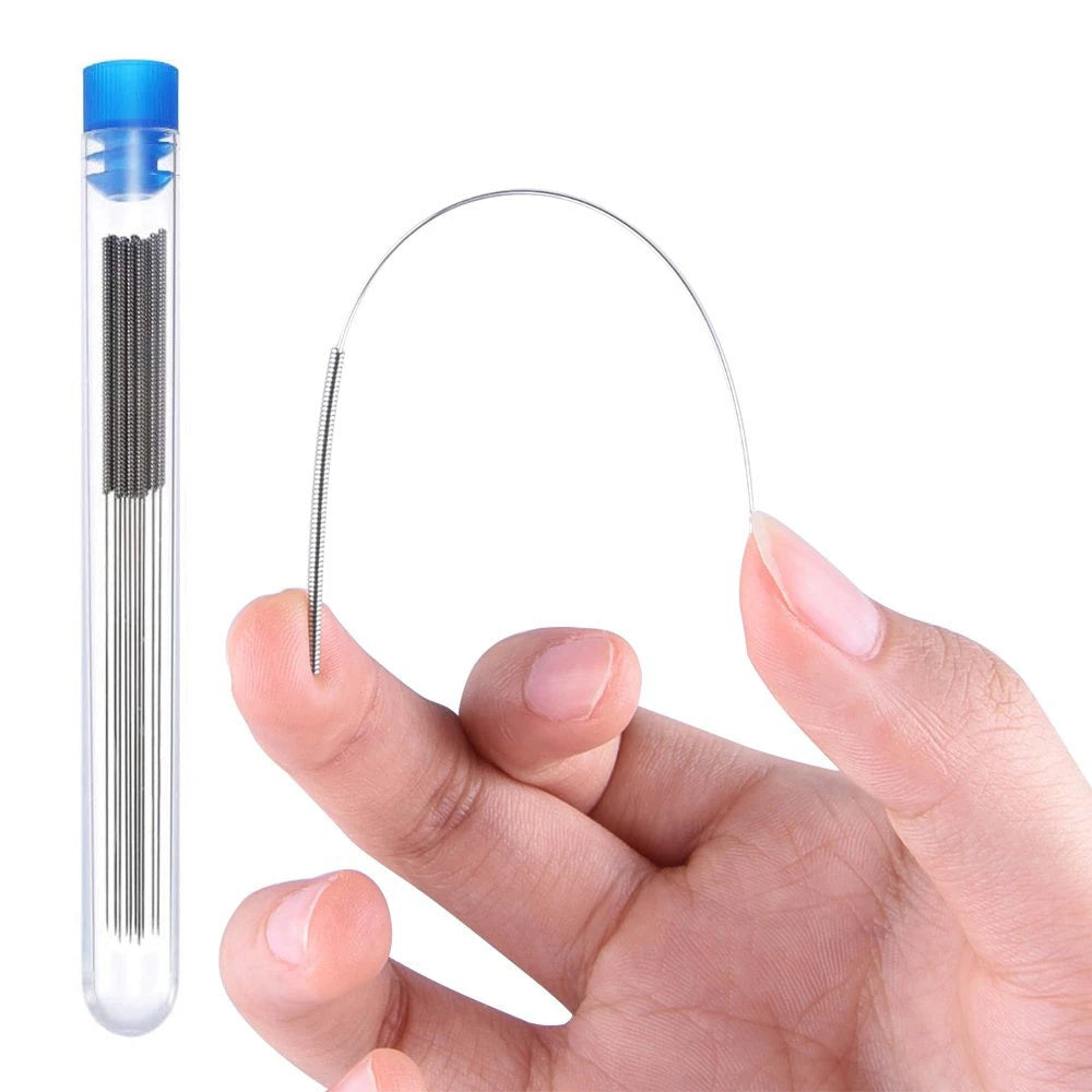 10 Pcs 3D Printer Stainless Steel Nozzle Cleaning Needles Tool 0.15mm 0.2mm 0.25mm 0.3mm 0.35mm 0.4mm Drill For V6 MK8