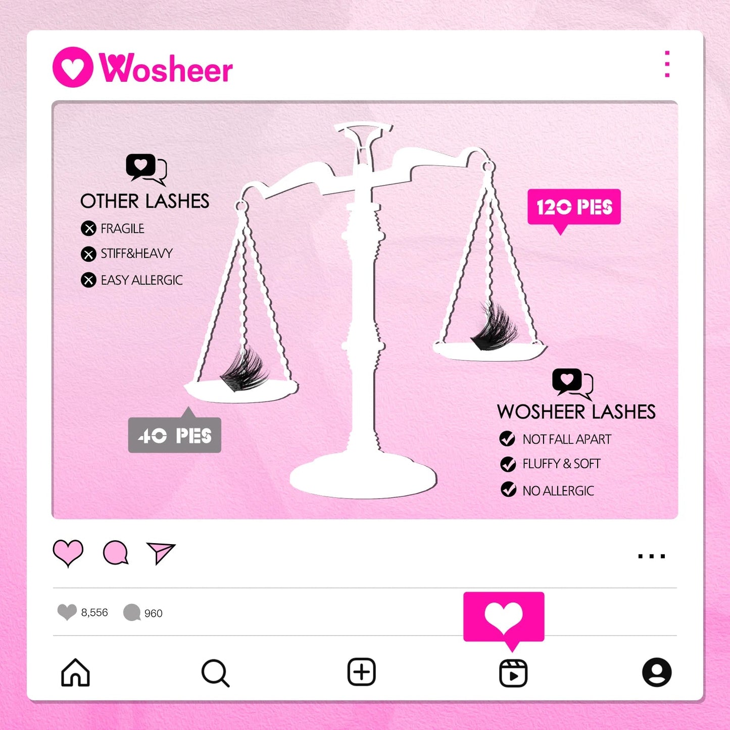 WOSHEER Fluffy Lash Clusters Kit 100D Thick Eyelash Clusters Wispy Individual Lashes 8-18mm Cluster Eyelash Extension Viralgem Store