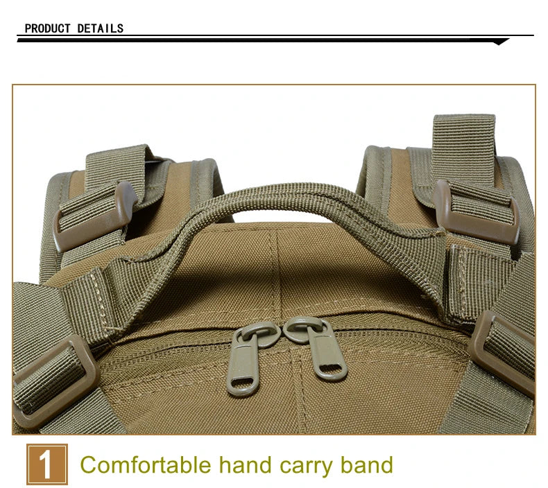 25L 900D Nylon Waterproof Backpack Outdoor Military Rucksacks Tactical Sports Camping Hiking Trekking Fishing Hunting Bag